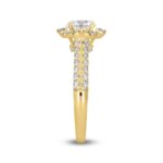 LADIES RING 1 3/4CT ROUND DIAMOND 14K YELLOW GOLD (CENTER STONE ROUND DIAMOND 1CT ) - Image 3