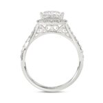 LADIES RING 2CT ROUND/PRINCESS DIAMOND 14K WHITE GOLD (CENTER STONE PRINCESS DIAMOND 1 1/2CT ) - Image 2