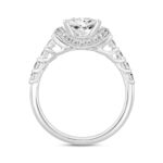 LADIES RING 2CT ROUND/PRINCESS DIAMOND 14K WHITE GOLD (CENTER STONE PRINCESS DIAMOND 1 1/2CT ) - Image 2