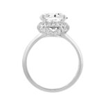 LADIES RING 3 3/8CT ROUND DIAMOND 14K WHITE GOLD (CENTER STONE ROUND DIAMOND 3CT ) - Image 2