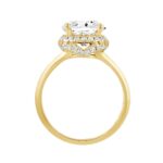 LADIES RING 3 3/8CT ROUND DIAMOND/14K YELLOW GOLD (CENTER STONE ROUND DIAMOND 3CT ) - Image 2