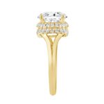 LADIES RING 3 3/8CT ROUND DIAMOND/14K YELLOW GOLD (CENTER STONE ROUND DIAMOND 3CT ) - Image 3