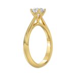 LADIES RING 3/4CT ROUND DIAMOND 14K YELLOW GOLD - Image 4