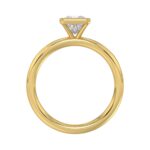 LADIES SOLITAIRE RING 1CT PRINCESS DIAMOND 14K YELLOW GOLD (CENTER STONE PRINCESS DIAMOND 1CT ) - Image 2