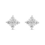 14K WHITE GOLD 1 1/2CT ROUND DIAMOND LADIES EARRINGS