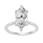14K WHITE GOLD 3 1/6CT MARQUISE DIAMOND LADIES RING (CENTER STONE MARQUISE DIAMOND 3.00CT)