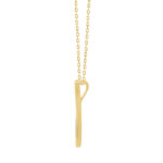LADIES PENDANT WITH CHAIN 0.20CT ROUND DIAMOND 10K YELLOW GOLD - Image 3