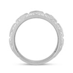 MEN'S BAND 1/2CT ROUND DIAMOND 14K WHITE GOLD - Image 2