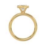 LADIES SOLITAIRE RING 3CT MARQUISE DIAMOND 14K YELLOW GOLD (CENTER STONE MARQUISE DIAMOND 3CT ) - Image 2