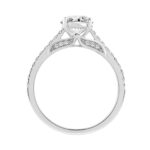 14K WHITE GOLD 1 1/2CT ROUND DIAMOND LADIES BRIDAL RING (CENTER STONE ROUND DIAMOND 1 1/4CT) - Image 2