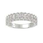 14K WHITE GOLD 1 1/2CT ROUND/MARQUISE DIAMOND LADIES BAND