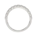 14K WHITE GOLD 1 1/2CT ROUND/MARQUISE DIAMOND LADIES BAND - Image 2