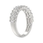 14K WHITE GOLD 1 1/2CT ROUND/MARQUISE DIAMOND LADIES BAND - Image 3