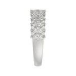 14K WHITE GOLD 1 1/2CT ROUND/MARQUISE DIAMOND LADIES BAND - Image 4