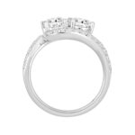 14K WHITE GOLD 1 3/4CT ROUND DIAMOND LADIES RING - Image 2