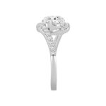 14K WHITE GOLD 1 3/4CT ROUND DIAMOND LADIES RING - Image 3