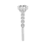 14K WHITE GOLD 1 3/4CT ROUND DIAMOND LADIES RING (CENTER STONE ROUND DIAMOND 1 1/2CT) - Image 3