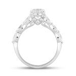 14K WHITE GOLD 1 3/4CT ROUND/MARQUISE DIAMOND LADIES RING (CENTER STONE ROUND DIAMOND 1CT ) - Image 2