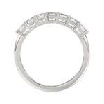 14K WHITE GOLD 1 3/8CT EMERALD DIAMOND LADIES BAND - Image 2