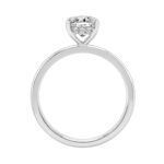 14K WHITE GOLD 1 5/8CT OVAL/ROUND DIAMOND LADIES RING (CENTER STONE OVAL DIAMOND 1 1/2CT) - Image 2