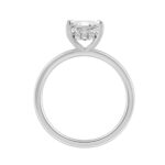 14K WHITE GOLD 1 5/8CT ROUND/PRINCESS DIAMOND LADIES RING (CENTER STONE PRINCESS DIAMOND 1 1/2CT) - Image 2