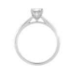14K WHITE GOLD 1.00CT CUSHION DIAMOND LADIES RING - Image 2