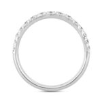 14K WHITE GOLD 1/2CT ROUND DIAMOND LADIES BAND - Image 2