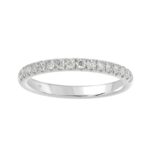 14K WHITE GOLD 1/4CT ROUND DIAMOND LADIES BAND