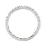 14K WHITE GOLD 1/4CT ROUND DIAMOND LADIES BAND - Image 2