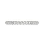 14K WHITE GOLD 1/4CT ROUND DIAMOND LADIES BAND - Image 5