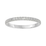 14K WHITE GOLD 1/4CT ROUND DIAMOND LADIES BAND