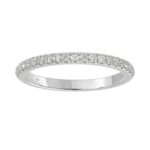 14K WHITE GOLD 1/4CT ROUND DIAMOND LADIES BAND