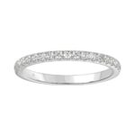 14K WHITE GOLD 1/4CT ROUND DIAMOND LADIES BAND