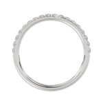 14K WHITE GOLD 1/4CT ROUND DIAMOND LADIES BAND - Image 2