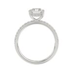 14K WHITE GOLD 2 1/4CT ROUND/RADIANT DIAMOND LADIES RING (CENTER STONE RADIANT DIAMOND 2CT) - Image 2