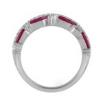 14K WHITE GOLD 2.00CT ROUND/MARQUISE DIAMOND LADIES RING (RUBY DIAMOND 1 1/2CT) - Image 2
