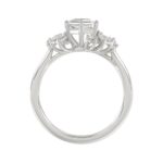 14K WHITE GOLD 2.00CT ROUND/MARQUISE/PEAR/LONG HEXAGON STEP CUT LADIES RING - Image 2