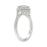14K WHITE GOLD 2.00CT ROUND/PEAR/OCTAGON STEP CUT DIAMOND LADIES RING - Image 3