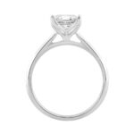 14K WHITE GOLD 3.00CT RADIANT DIAMOND LADIES SOLITAIRE RING (CENTER STONE RADIANT DIAMOND 3CT) - Image 2