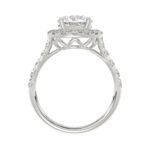14K WHITE GOLD 3.00CT ROUND DIAMOND LADIES BRIDAL SET (CENTER STONE ROUND DIAMOND 1 1/2CT - Image 2