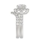 14K WHITE GOLD 3.00CT ROUND DIAMOND LADIES BRIDAL SET (CENTER STONE ROUND DIAMOND 1 1/2CT - Image 4
