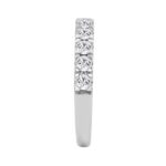 14K WHITE GOLD 3/4CT ROUND DIAMOND LADIES BAND - Image 3