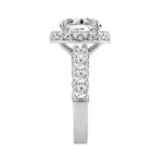 14K WHITE GOLD 4 1/2CT ROUND DIAMOND LADIES RING (CENTER STONE ROUND DIAMOND 3CT) - Image 3