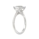 14K WHITE GOLD 4 1/2CT ROUND/OVAL DIAMOND LADIES BRIDAL SET (CENTER STONE OVAL DIAMOND 3.00CT) - Image 3