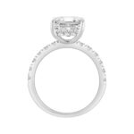 14K WHITE GOLD 4 3/4CT ROUND/RADIANT DIAMOND LADIES RING (CENTER STONE RADIANT DIAMOND 4.00CT) - Image 2