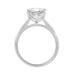 14K WHITE GOLD 4.00CT CUSHION DIAMOND LADIES RING - Image 2
