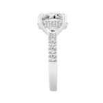 14K WHITE GOLD 6.00CT ROUND DIAMOND LADIES RING (CENTER STONE ROUND DIAMOND 5.00CT) - Image 3