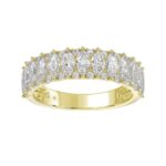 14K YELLOW GOLD 1 1/2CT ROUND/MARQUISE DIAMOND LADIES BAND