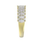 14K YELLOW GOLD 1 1/2CT ROUND/MARQUISE DIAMOND LADIES BAND - Image 4