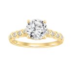 14K YELLOW GOLD 1 3/4CT ROUND DIAMOND LADIES RING (CENTER STONE ROUND DIAMOND 1 1/2CT)